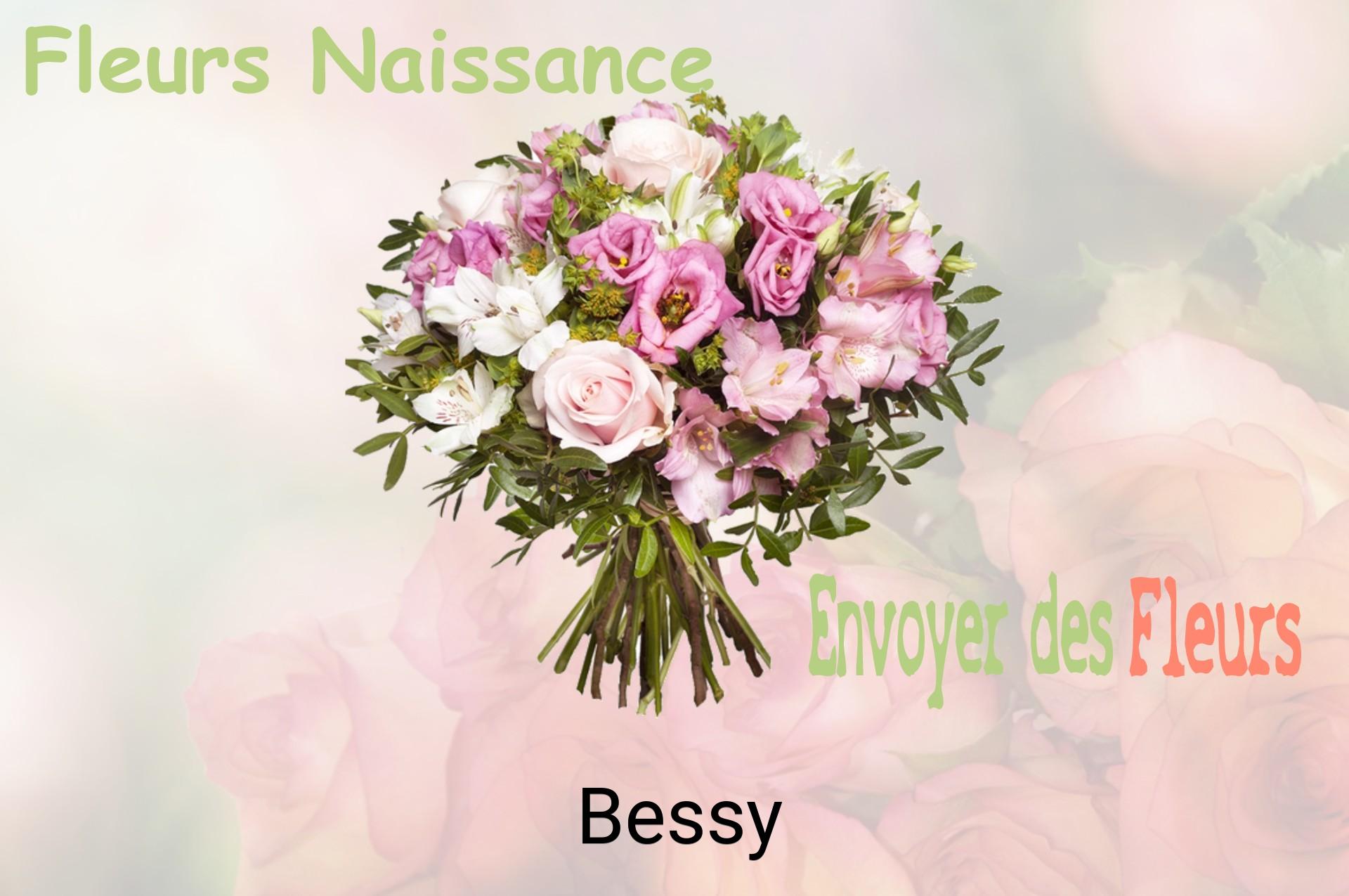 Bouquet de fleurs de naissance livré à Bessy